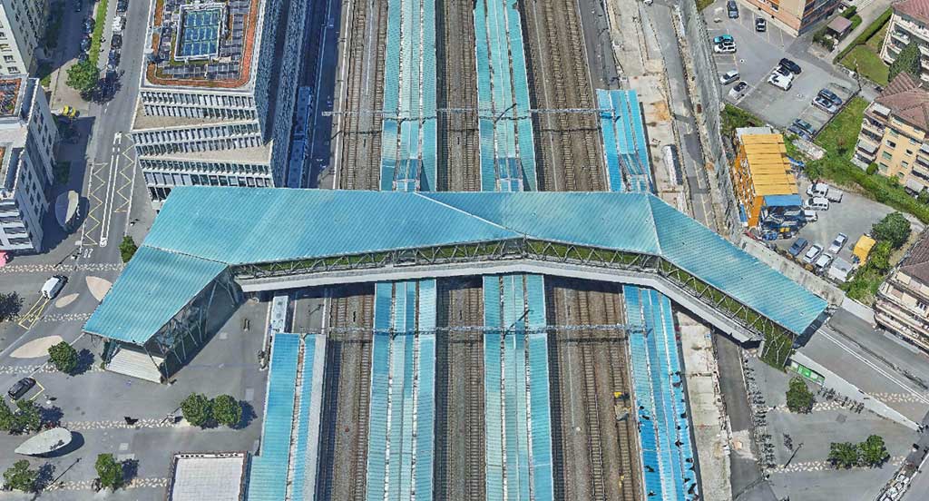 Sixense mapping digital twins railway station 3D mesh