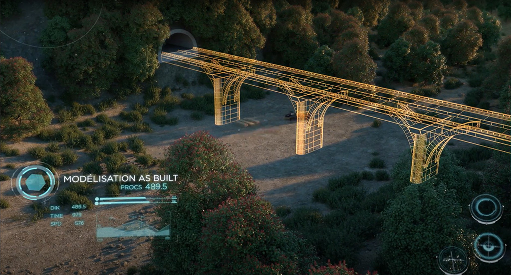 Sixense mapping digital twins bridge 3D models