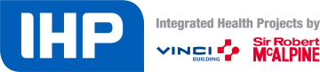 Logo for Integrated Health Projects (Sir Robert McAlpine and Vinci Building)